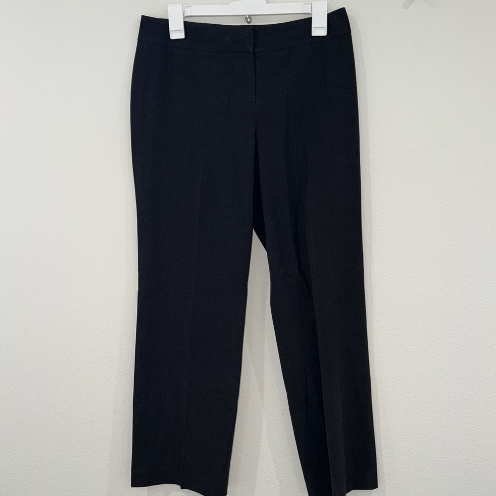 Halogen Black Straight-Leg Trousers